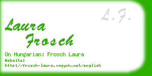 laura frosch business card
